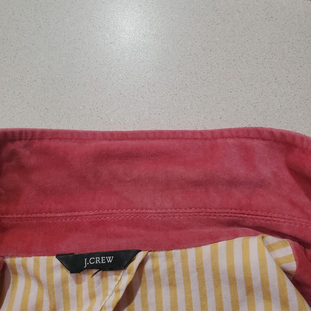 J.Crew Pink Velvet Blazer Women Schoolboy 3-Button Striped Lining - Picture 8 of 11
